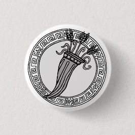 Die Olympier! Abzeichen für Demeter / Ceres-Symbol Button