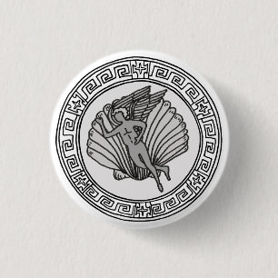 Die Olympier! Aphrodite/Venus-Symbol-Abzeichen Button