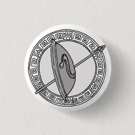 Die Olympier! Ares / Mars-Symbol Abzeichen Button
