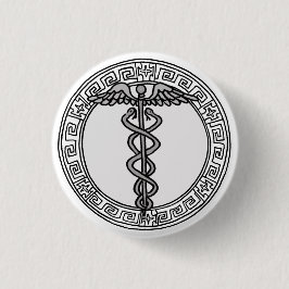 Die Olympier! Hermes/Quecksilber-Symbol-Abzeichen Button