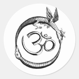 die omroboros runder aufkleber
