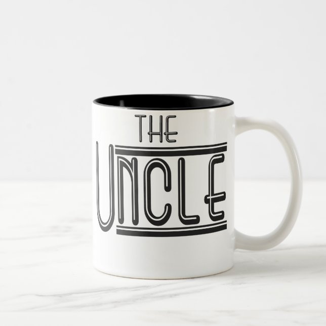 "DIE" Onkel-Tasse Zweifarbige Tasse (Rechts)