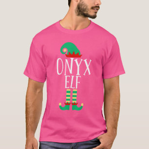 Die Onyx-Elfen-Familie passende Weihnachts-Pyjamas T-Shirt