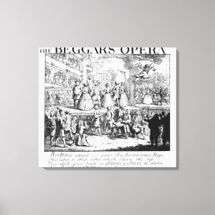 Die Oper des Bettlers Burlesqued, 1728 Leinwanddruck