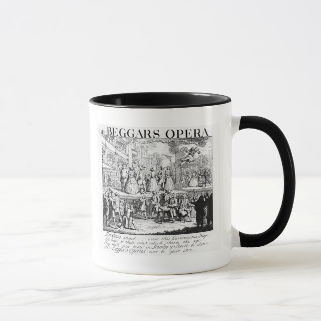 Die Oper des Bettlers Burlesqued, 1728 Tasse (Rechts)