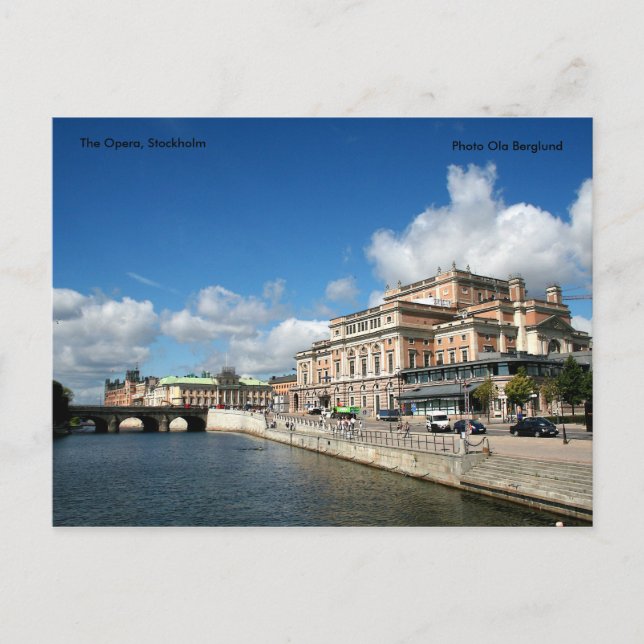 Die Oper, Stockholm, Foto Ola B... Postkarte (Vorderseite)