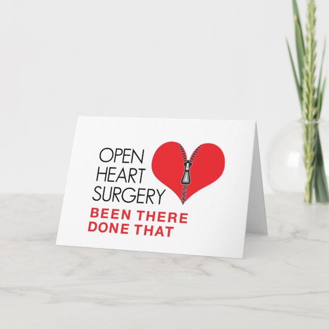 Die Operation des offenen Herzens wurde dort gemac Karte (Vorderseite)
