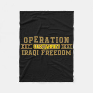 Die Operation "Freiheit des Irak für einen Veteran Fleecedecke
