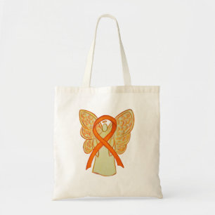 Die Orange Awareness Ribbon Custom Art Toag Tragetasche
