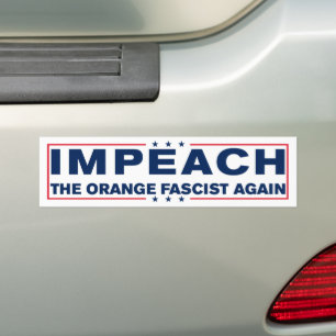 Die Orangen Faschisten erneut gegen Trump einbinde Autoaufkleber