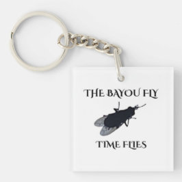 Die Original Bayou Fliege Die Zeit Fliegt Schlüsselanhänger