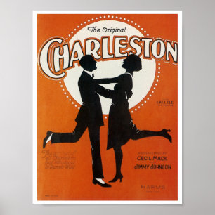 Die Original Charleston Vintage Songabdeckung Poster