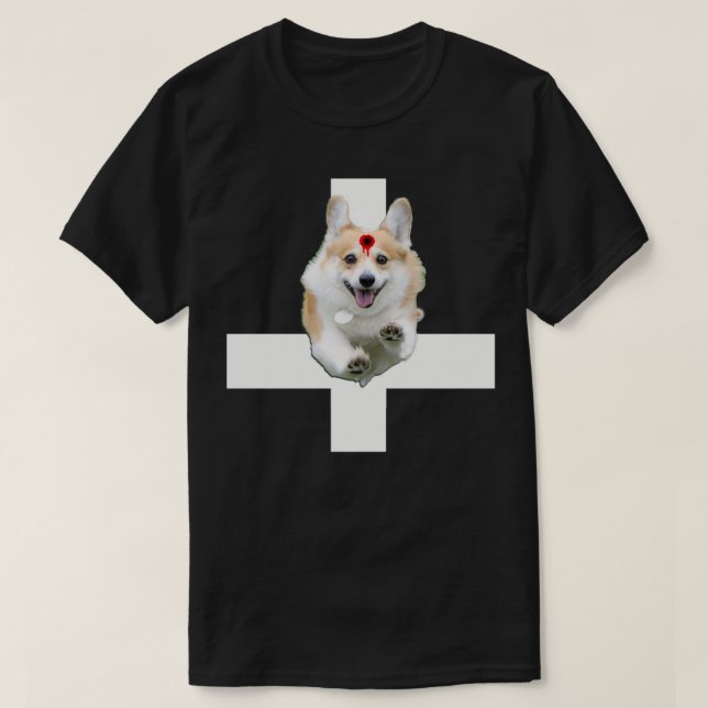 Die Original CORGI CROSS Cassidys von Preacher T-Shirt (Design vorne)