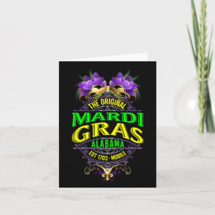 Die Original Mobile Alabyma Mardi Gras Karte