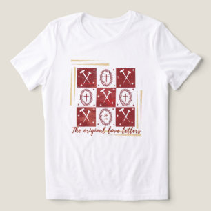 Die Originalbriefe für die Liebe begannen am Kreuz Tri-Blend Shirt