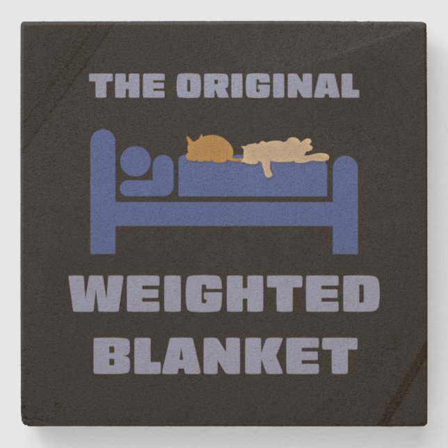 Die originalen gewogenen Blanket-Symbole Steinuntersetzer (Vorderseite)