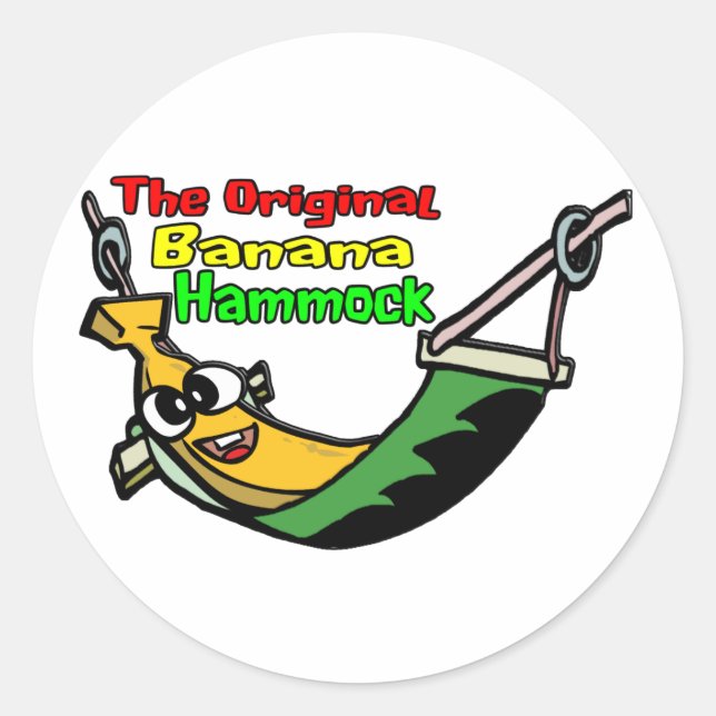 Die originelle Bananenhain Runder Aufkleber (Vorderseite)