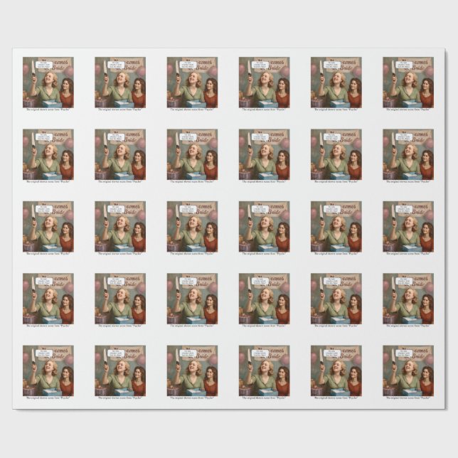 Die originelle Duschszene aus Psycho. Geschenkpapier (Flach)