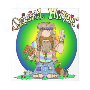 Die originelle Hippie Notizblock