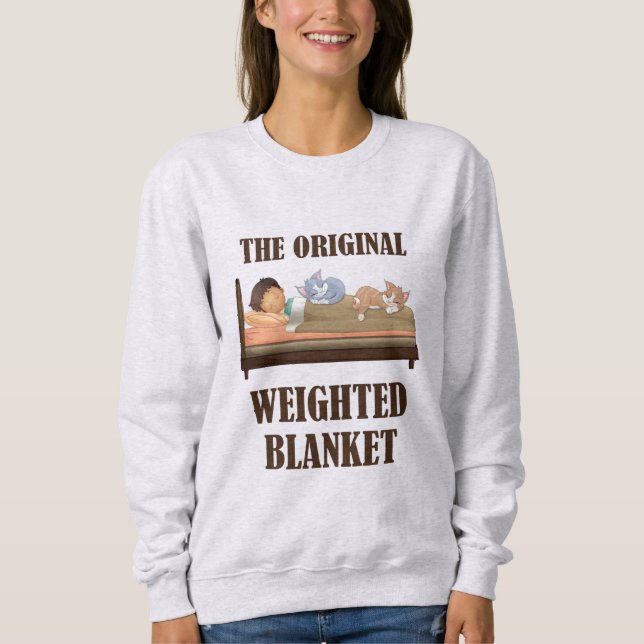 Die originelle, weiche, Niedliche Katze Lover Sweatshirt (Vorderseite)