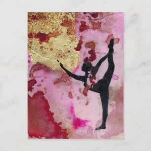 Die originelle Yoga Girl Postkarte