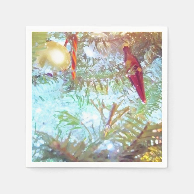 Die Ornamente der Feiertage im Licht Serviette (Vorderseite)