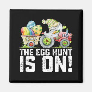 Die Ostereiersuche ist auf Gnom lustig Ostern Magnet