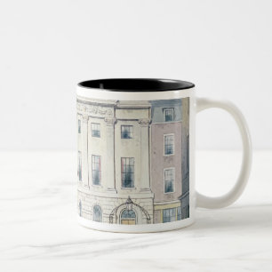 Die Ostfront vom Hall der Abdecker, 1851 Zweifarbige Tasse