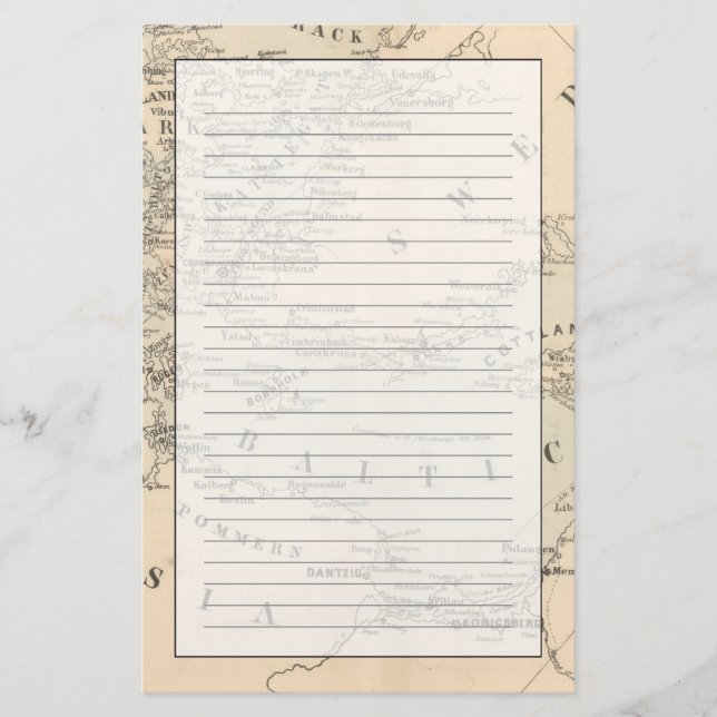 Die Ostsee Briefpapier (Vorderseite)