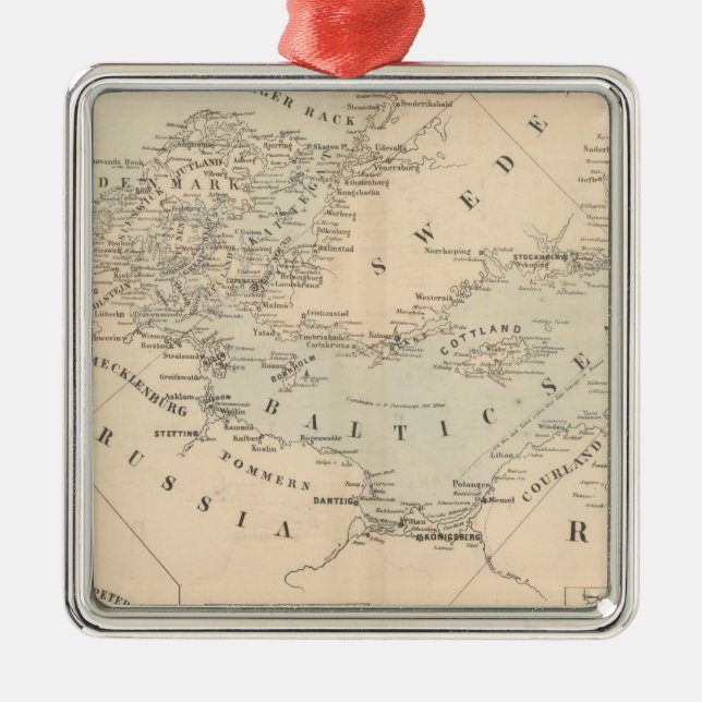 Die Ostsee Silbernes Ornament (Vorne)