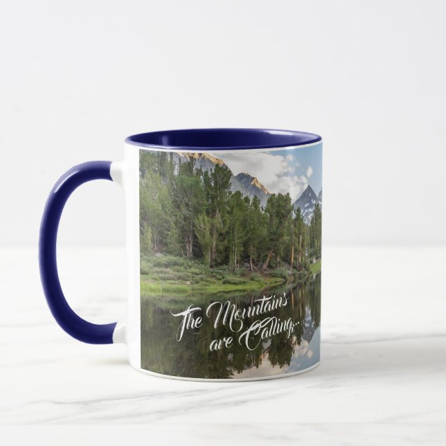 Die Ostsierra Berge nennen - Blau Tasse (Links)