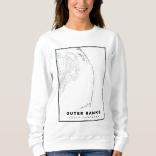 Die Outer Banks Karte Sweatshirt