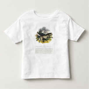 Die pädagogische Illustrations-PU des Wolfs (Canis Kleinkind T-shirt
