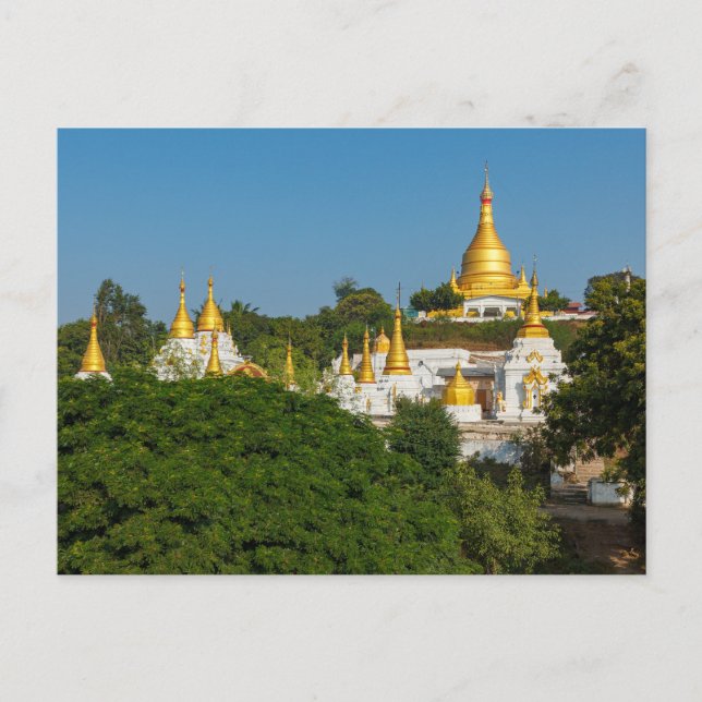 Die Pagoden von Mandalay Postkarte (Vorderseite)