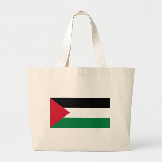 Die palästinensische Flagge (ع م ل ط ل ف س ي Jumbo Stoffbeutel (Vorne)