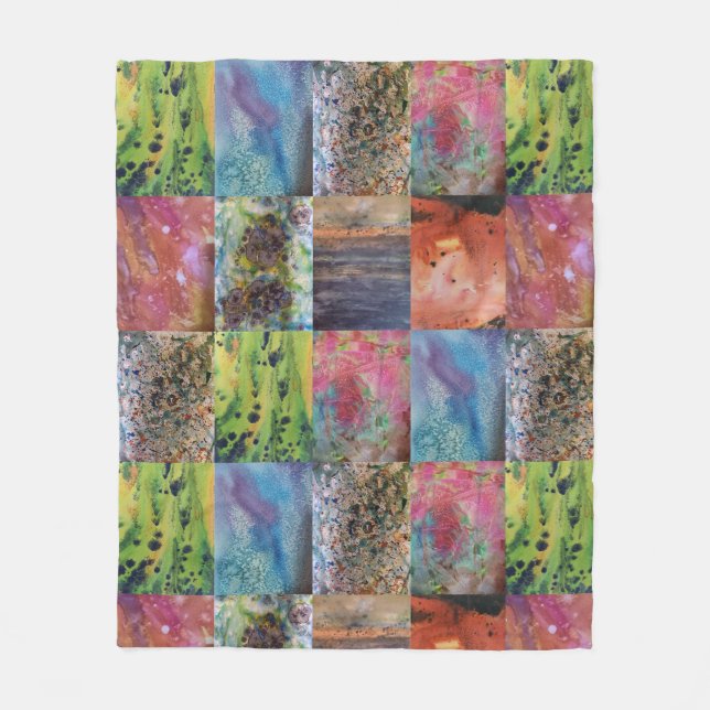 Die Palette der Natur - Inspirierte Kunst des Meer Fleecedecke (Vorderseite)