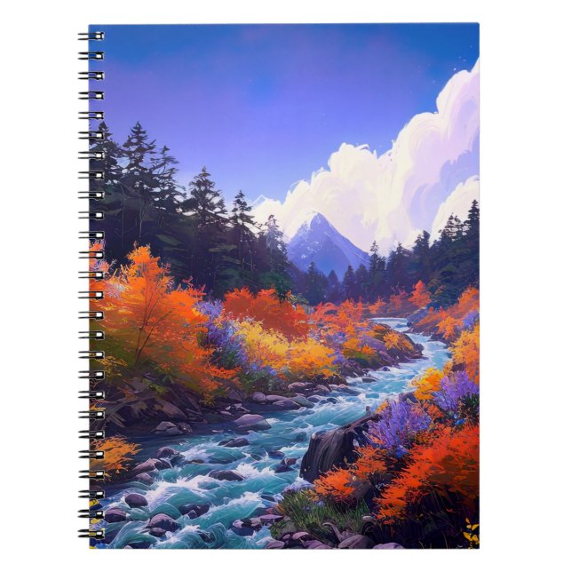 Die Palette von Rost und Wald Notizblock (Vorderseite)