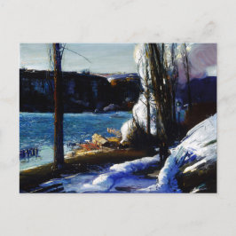 Die Palisaden im Winter George Bellows Postkarte