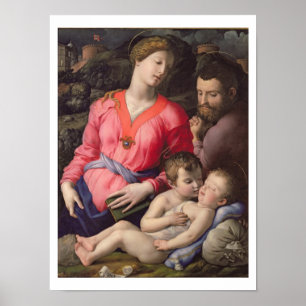 Die Panciatichi heilige Familie, c.1530-32 (Öl auf Poster