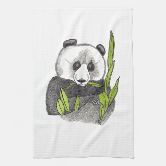 Die Panda ... American MoJo Küchentuch (Vertikal)