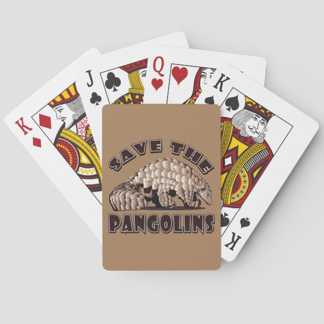 Die Pangoline gerettet Spielkarten (Rückseite)