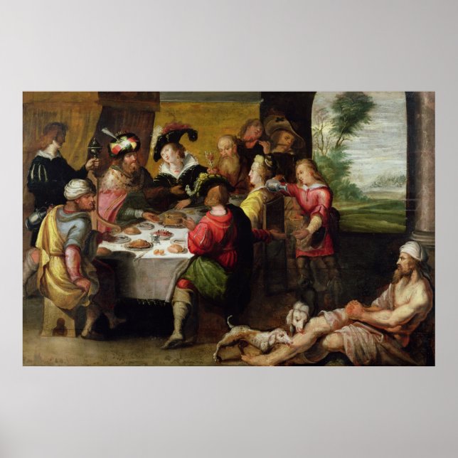 Die Parabel des reichen Mannes und des Lazarus Poster (Vorne)