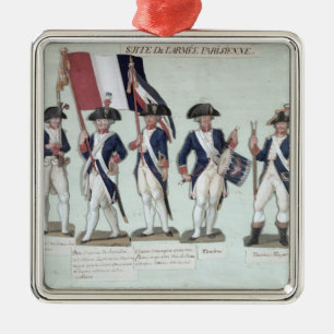 Die Pariser Armee während der Franzosen Silbernes Ornament