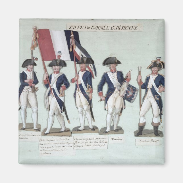 Die Pariser Armee während der französischen Zeit Magnet (Vorne)