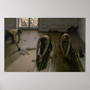 Die Parkettabschleifer von Gustave Caillebotte Poster