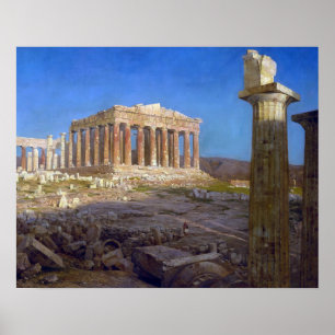 Die Parthenon-Frederic-Kirche 1871 redigiert Poster