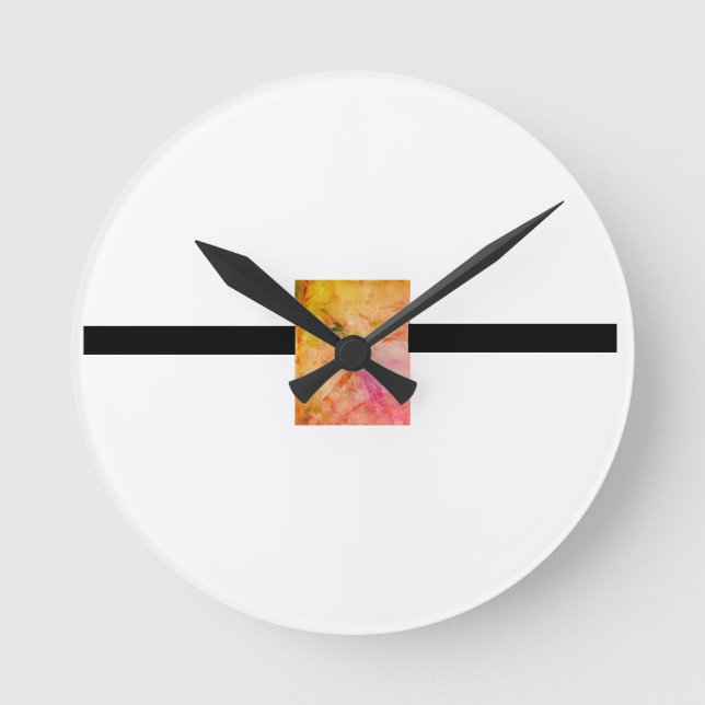 Die Partner-Acrylmauer Runde Wanduhr (Vorderseite)