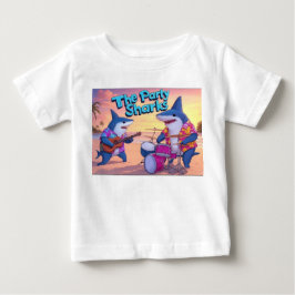 Die Party Sharks Band Baby T-shirt