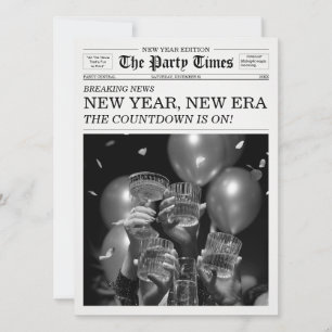 Die Party Times Zeitung Neues Jahr Neue Ära Einladung