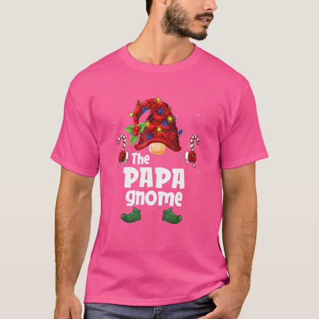 Die passende Familie Die Papa Gnome Weihnachtsgrup T-Shirt (Vorderseite)